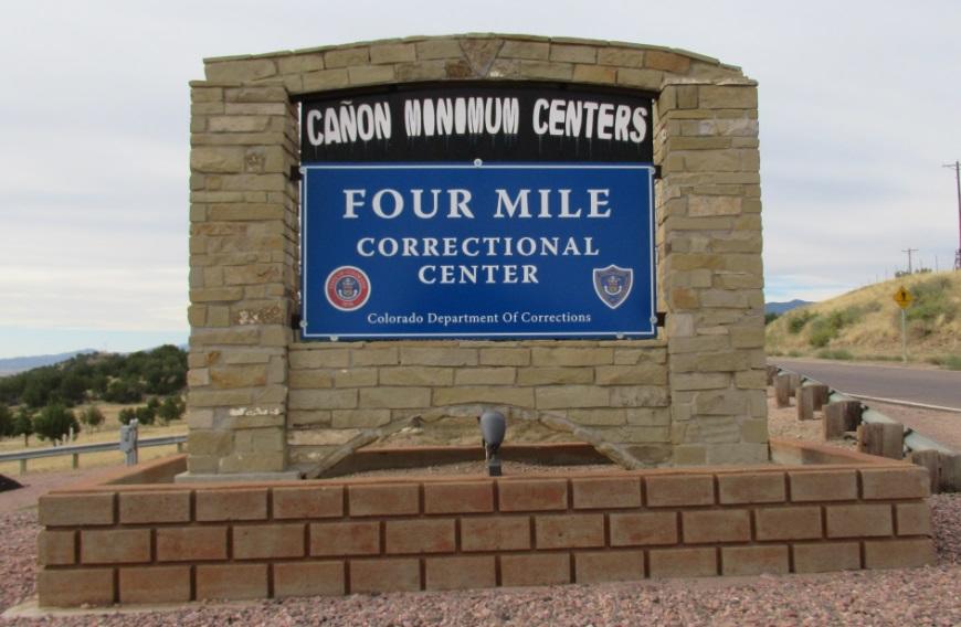 Four Mile Correctional Center Sign 